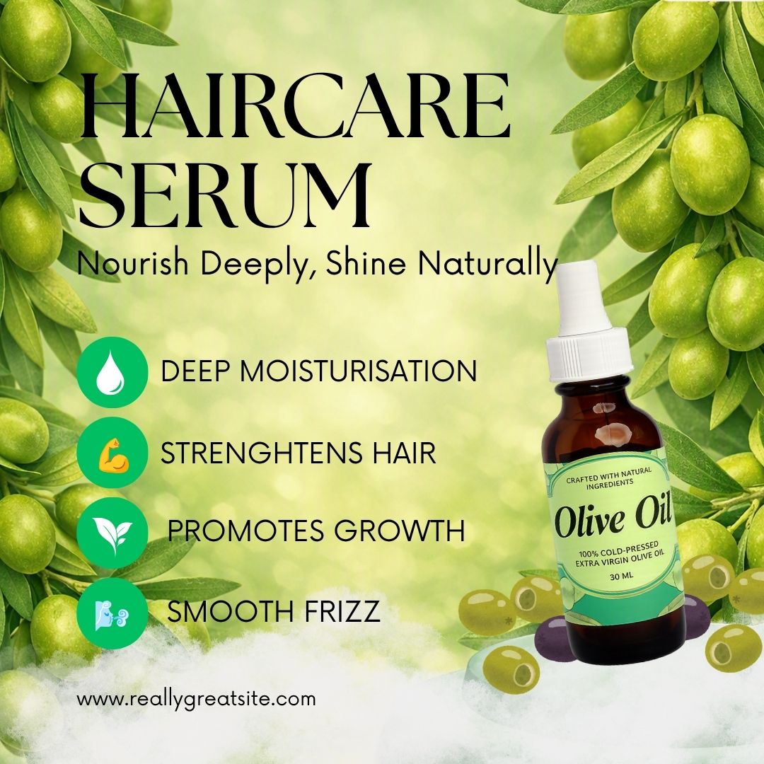 Olive Oil Product Label Template | Canva Editable | 30ml Bottle Design